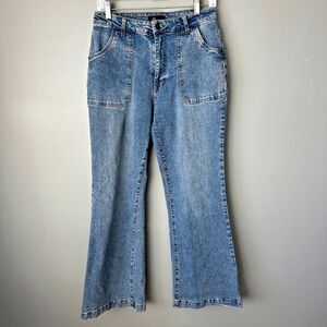 FRYE Front Pocket Flare Denim Jeans Womens Size 29 Vintage Wash